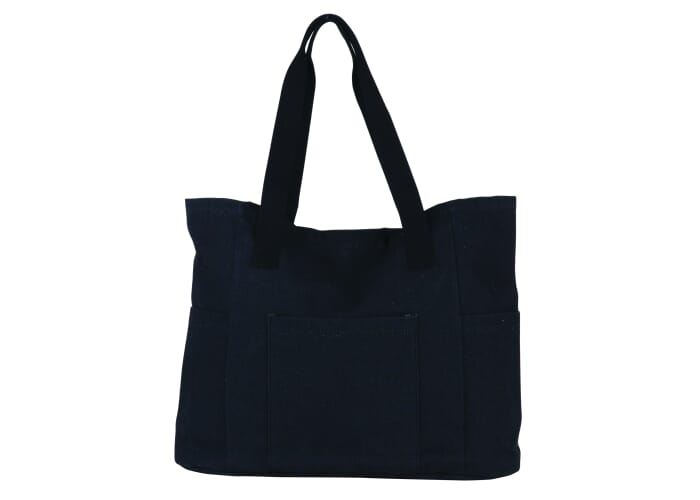 Sac shopping publicitaire en toile recyclée 290g Gris foncé